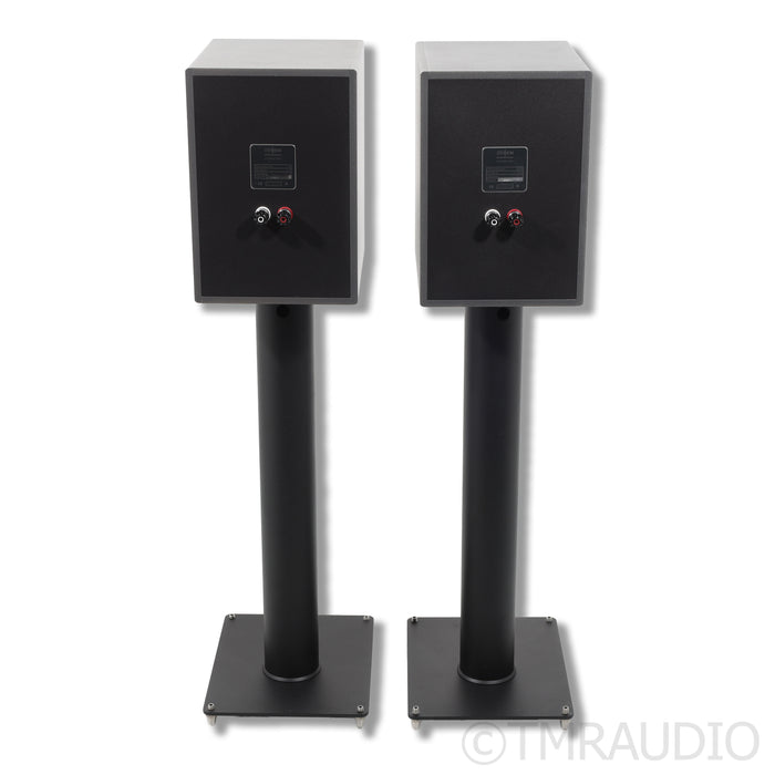 Stenheim Alumine Two Bookshelf Speakers: Dark Grey Pair w/ Stands