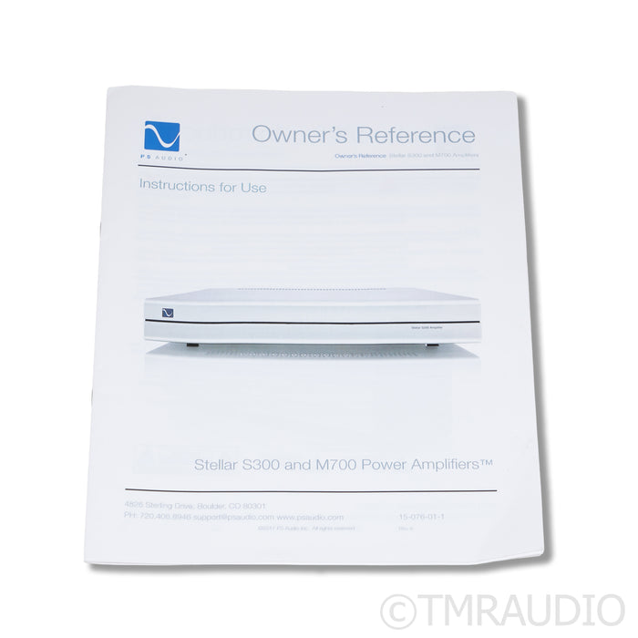 PS Audio Stellar S300 Stereo Power Amplifier