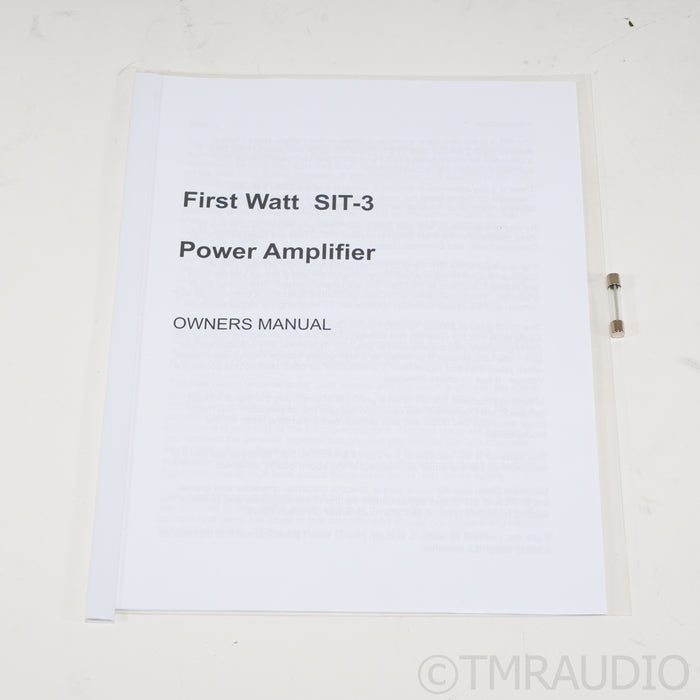 First Watt SIT-3 Stereo Power Amplifier