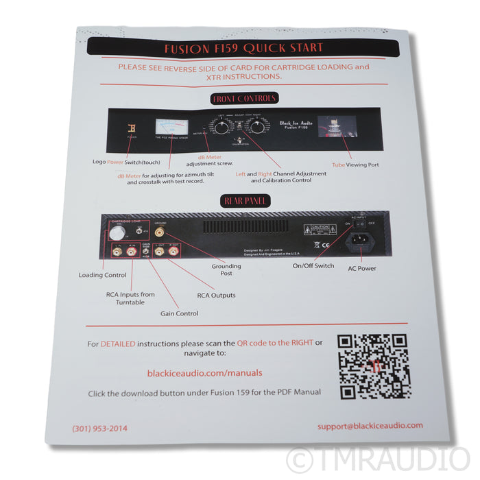 Black Ice Audio Fusion F159 Tube MM / MC Phono Preamplifier