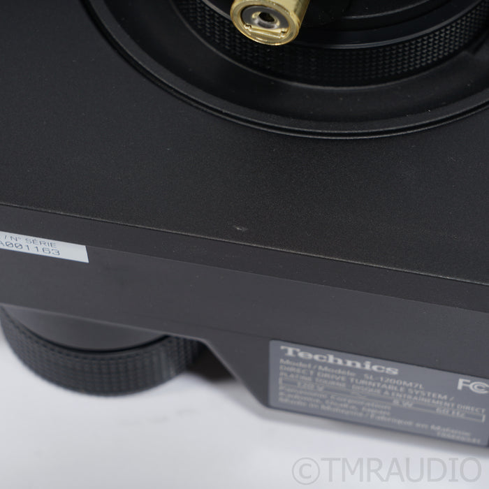Technics SL-1200M7L 50th Anniversary LE Turntable; Matte Black (No Cartridge)