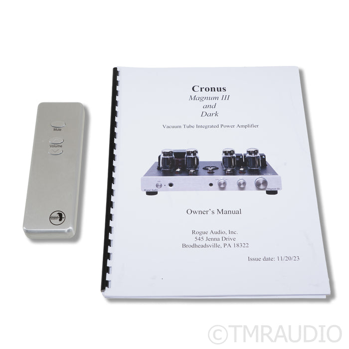Rogue Audio Cronus Magnum III Stereo Tube Integrated Amplifier; MM / MC Phono