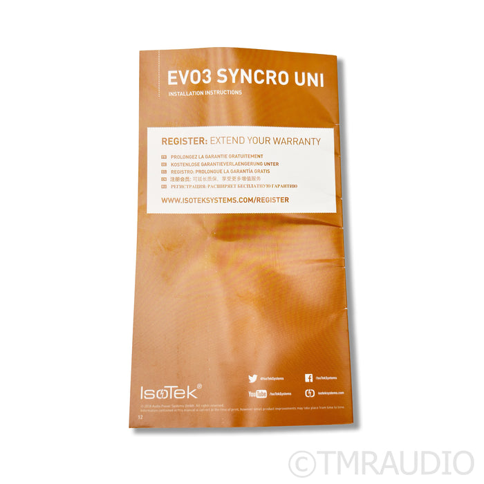 IsoTek EVO3 Syncro Uni DC Blocker Power Conditioner