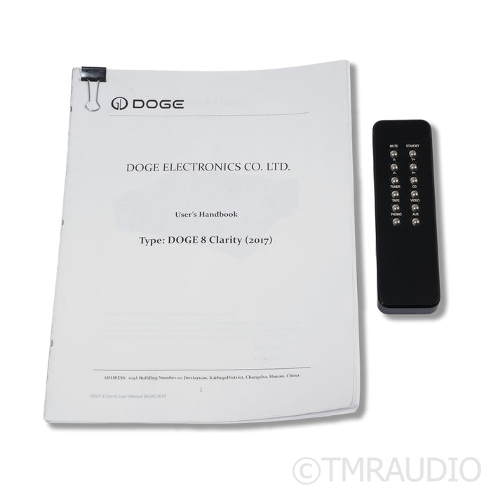 Doge 8 Clarity Stereo Tube Preamplifier; MM / MC Phono