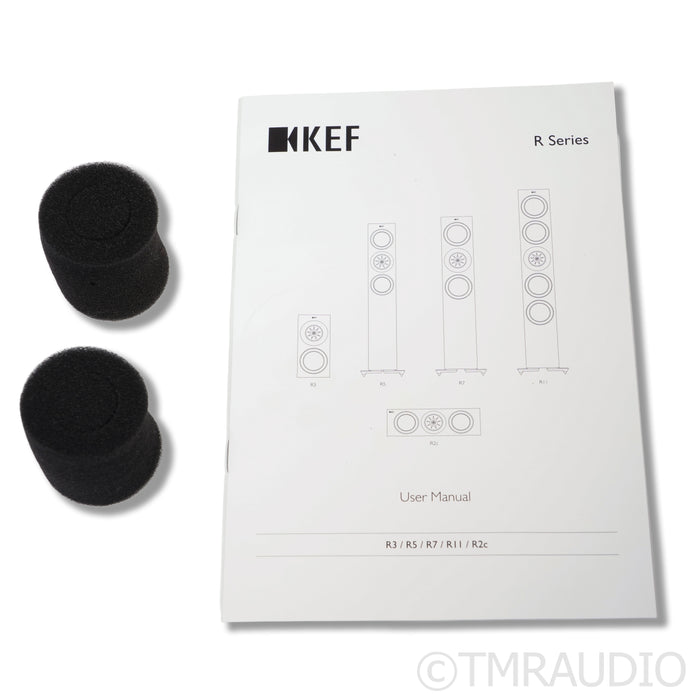 KEF R3 (non meta) Bookshelf Speakers; Gloss Black; Pair