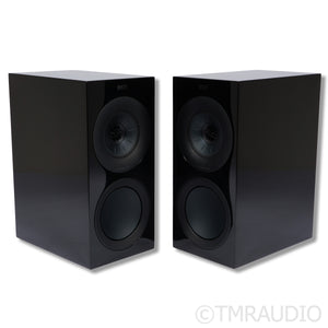 KEF R3 (non meta) Bookshelf Speakers; Gloss Black; Pair