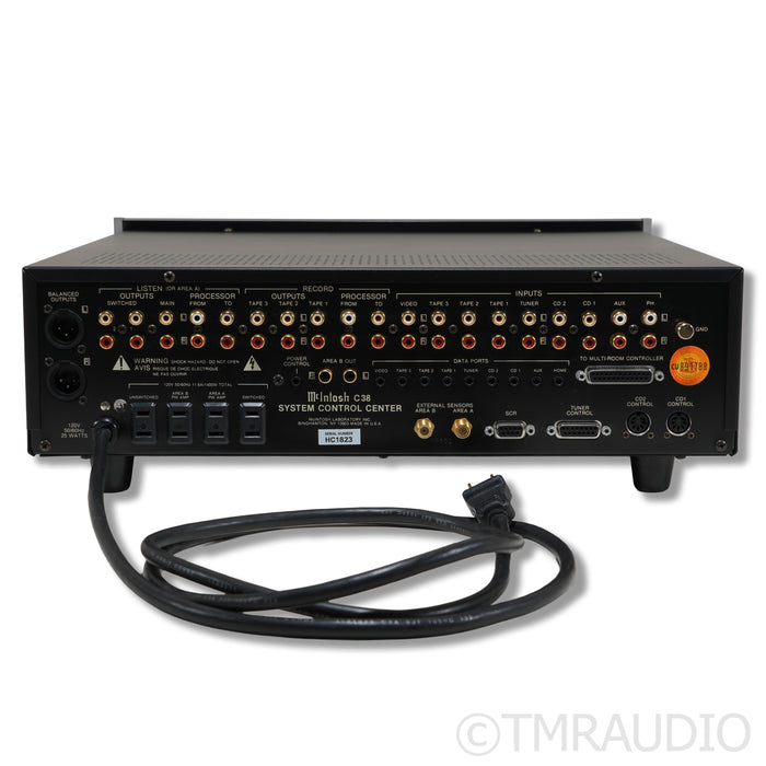 McIntosh C38 Stereo Preamplifier; w/ Walnut Cabinet; Vintage