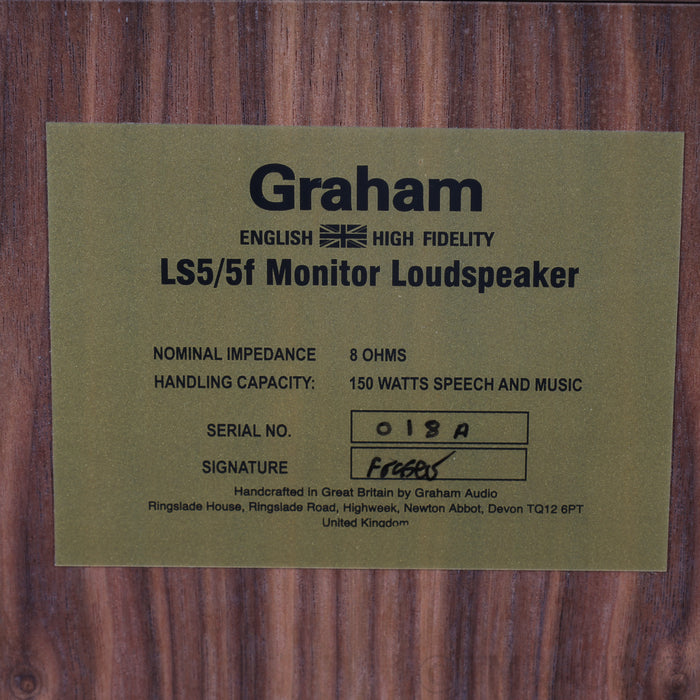 Graham Audio LS5/5f Floorstanding Speakers; Cherry Pair
