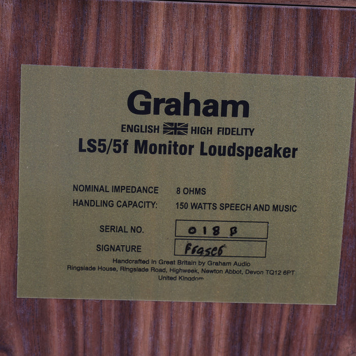 Graham Audio LS5/5f Floorstanding Speakers; Cherry Pair