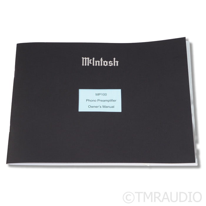 McIntosh MP100 Phono Preamplifier; MC/MM Phono