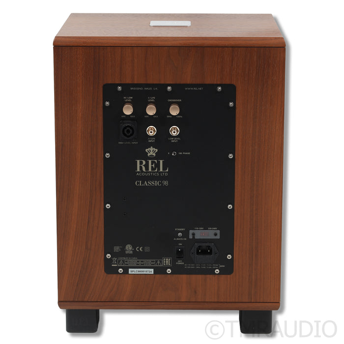 REL Classic 98 10" Powered Subwoofer; Walnut (Open Box)
