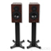 Dynaudio Evoke 20 Bookshelf Speakers; Walnut Wood Pair with Stands