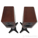 Dynaudio Evoke 20 Bookshelf Speakers; Walnut Wood Pair with Stands