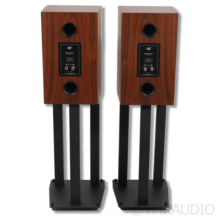 MoFi Electronics SourcePoint 8 Bookshelf Speaker with Stands; Walnut Pair