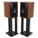 MoFi Electronics SourcePoint 8 Bookshelf Speaker with Stands; Walnut Pair