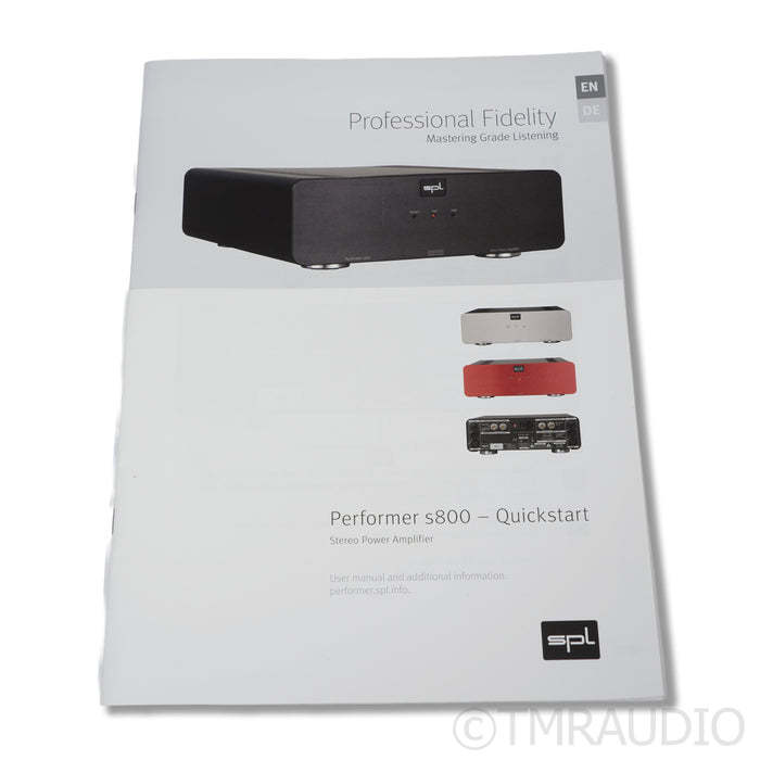 SPL Performer S800 Stereo Power Amplifier