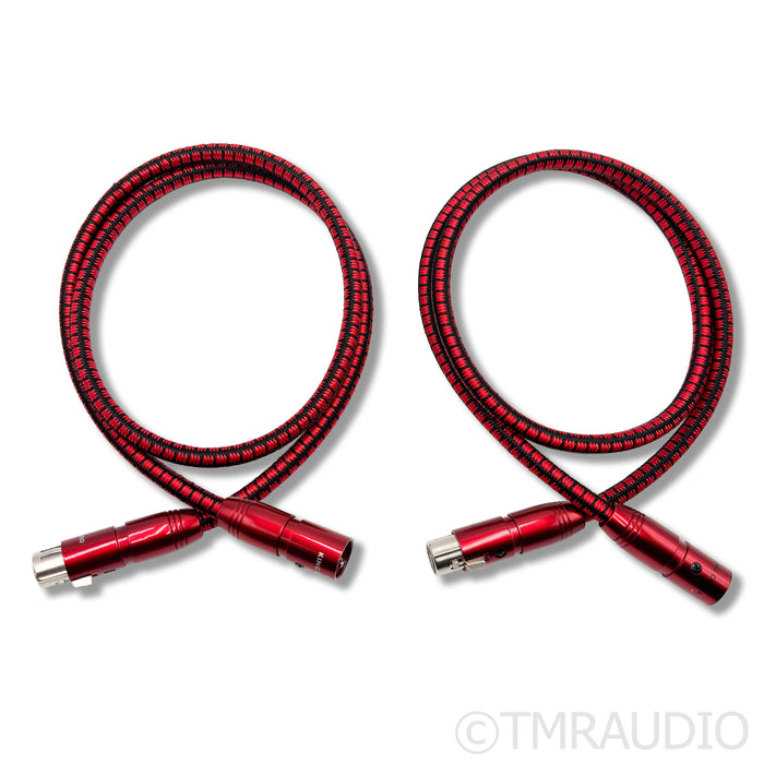 AudioQuest King Cobra XLR Cables; 1m Pair Balanced Interconnects