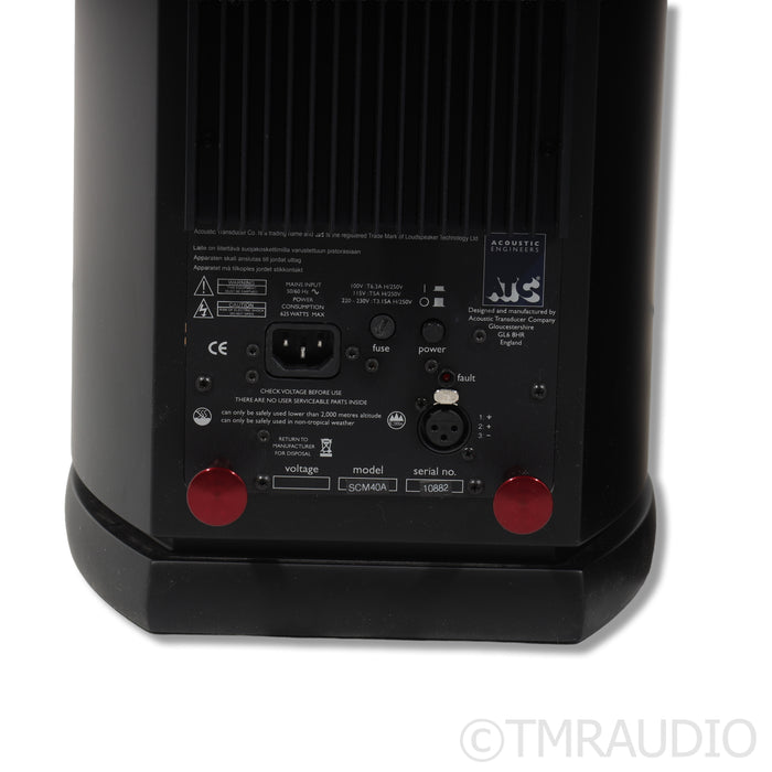 ATC SCM40A Floorstanding Speakers; Black Pair