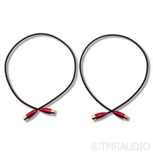 AudioQuest Red River XLR Cables; 1m Pair Balanced Interconnects