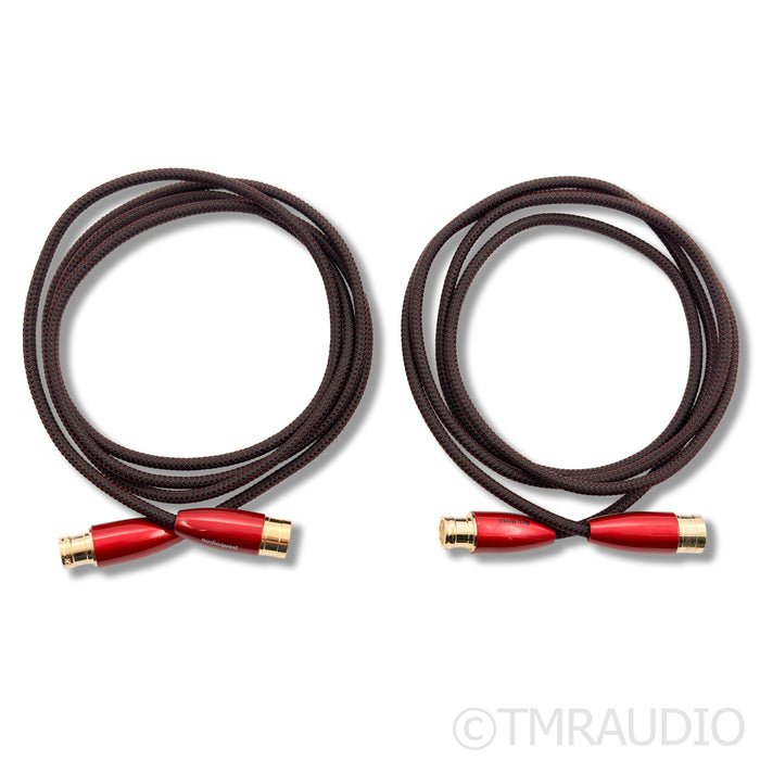 AudioQuest Red River XLR Cables; 2m Pair Balanced Interconnects