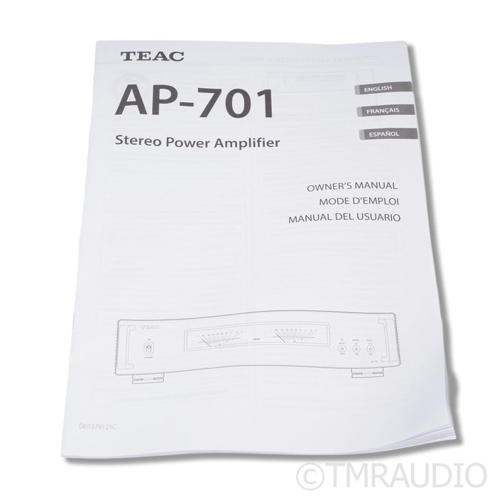 TEAC AP-701 Stereo Power Amplifier; Black