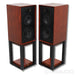 Wharfedale Linton 85th Anniversary Bookshelf Speakers; Walnut Pair with Stands