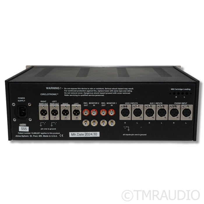 Atma-Sphere MP3 3.3 Stereo Tube Preamplifier; V-Cap / Dampening Upgrades