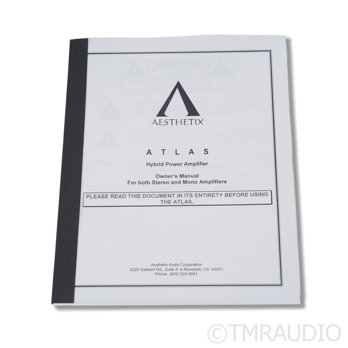 Aesthetix Atlas Stereo Eclipse Hybrid Amplifier