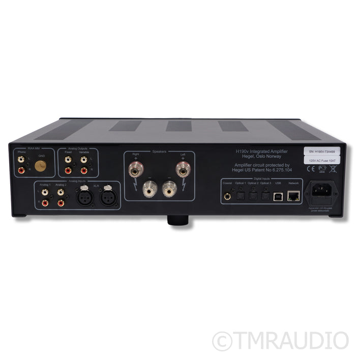 Hegel H190v Stereo Integrated Amplifier; MM Phono