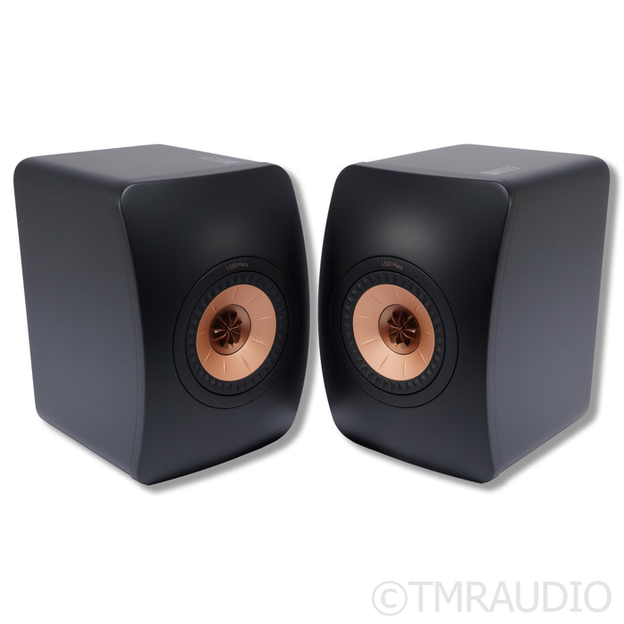 KEF LS50 Meta Bookshelf Speaker; Pair Black