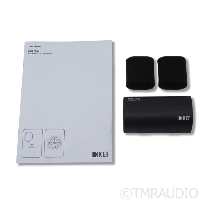 KEF LS50 Meta Bookshelf Speaker; Pair Black
