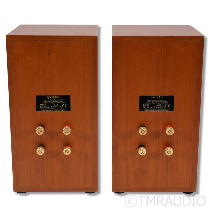 Spendor S3/5 Bookshelf Speakers; Light Cherry Pair