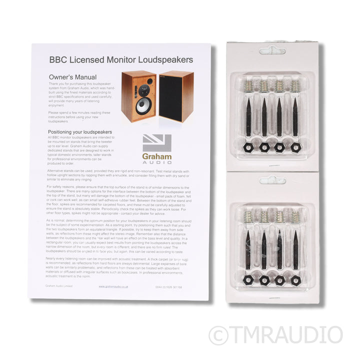 Graham Audio LS5/8s Bookshelf Speakers; Cherry Pair w/ Stands