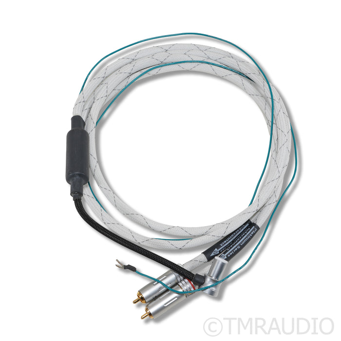 WyWires Platinum Phono DIN to RCA Cable; 4ft Tonearm Interconnect