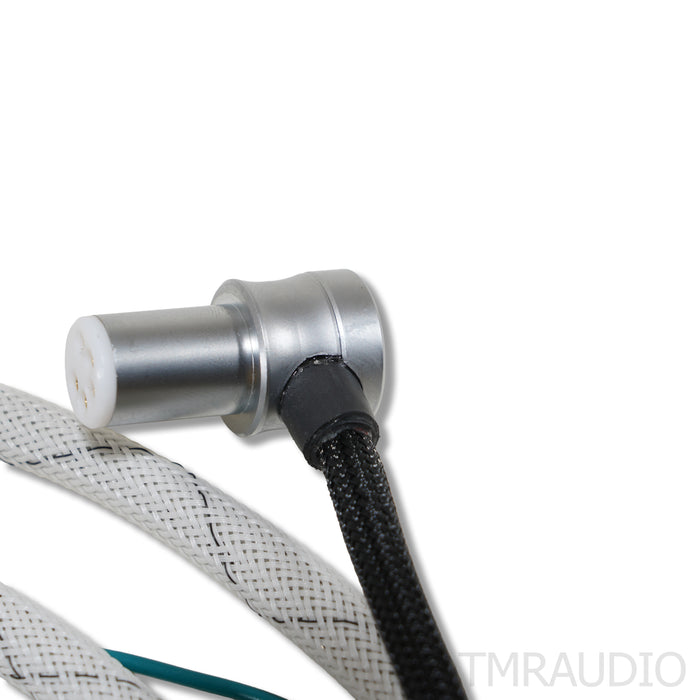 WyWires Platinum Phono DIN to RCA Cable; 4ft Tonearm Interconnect
