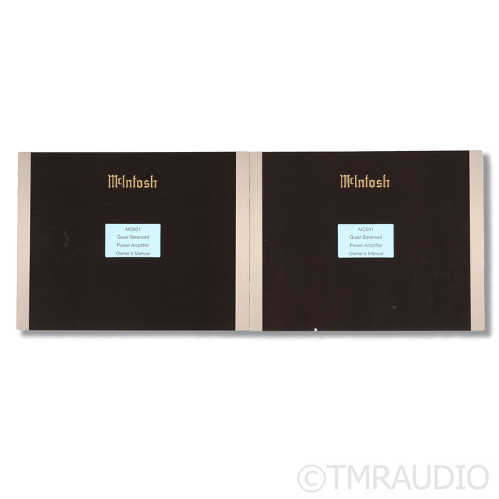 McIntosh MC601 Monoblock Power Amplifiers; Pair