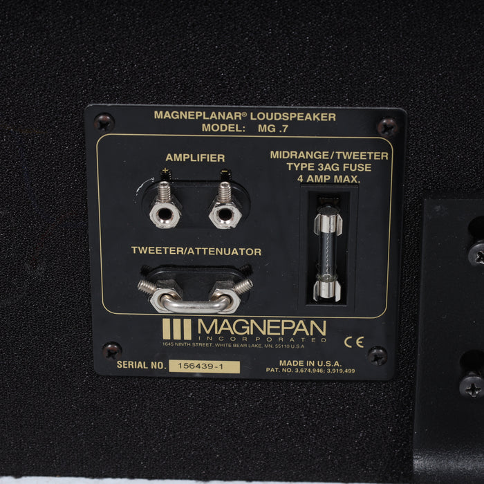Magnepan .7 Floorstanding Speaker Pair; Black/Cherry