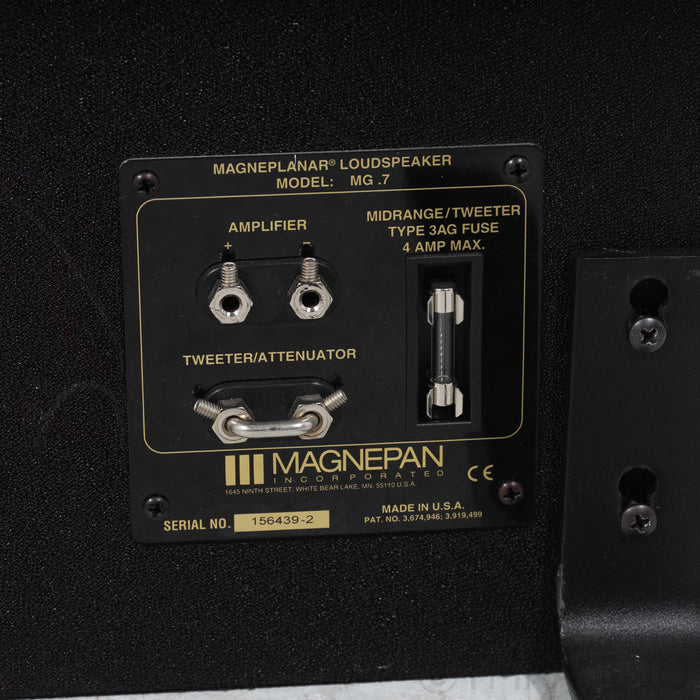 Magnepan .7 Floorstanding Speaker Pair; Black/Cherry