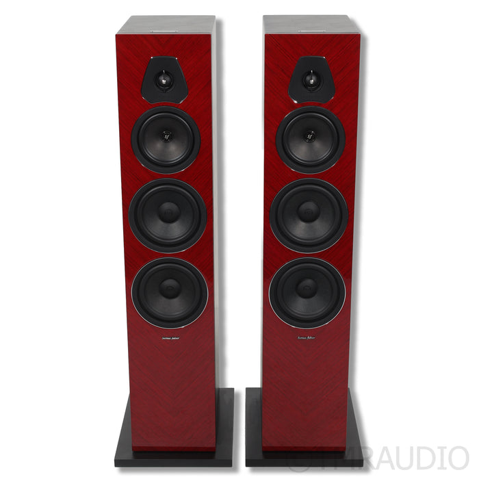 Sonus Faber Lumina V Amator Floorstanding Speakers; Gloss Red Pair