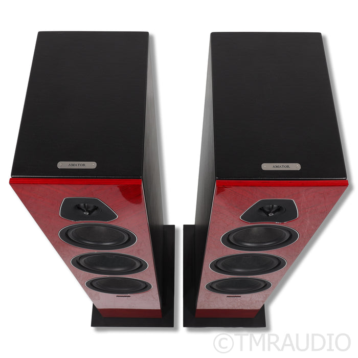 Sonus Faber Lumina V Amator Floorstanding Speakers; Gloss Red Pair
