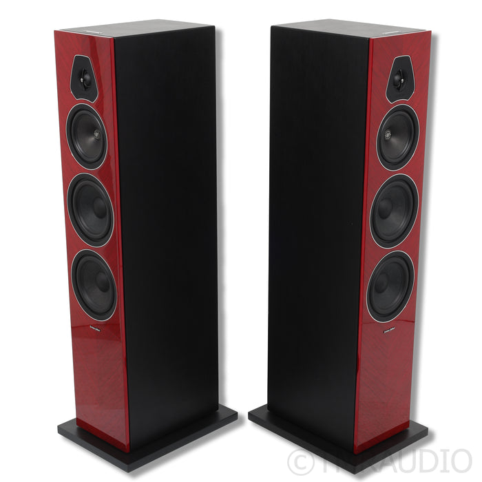Sonus Faber Lumina V Amator Floorstanding Speakers; Gloss Red Pair