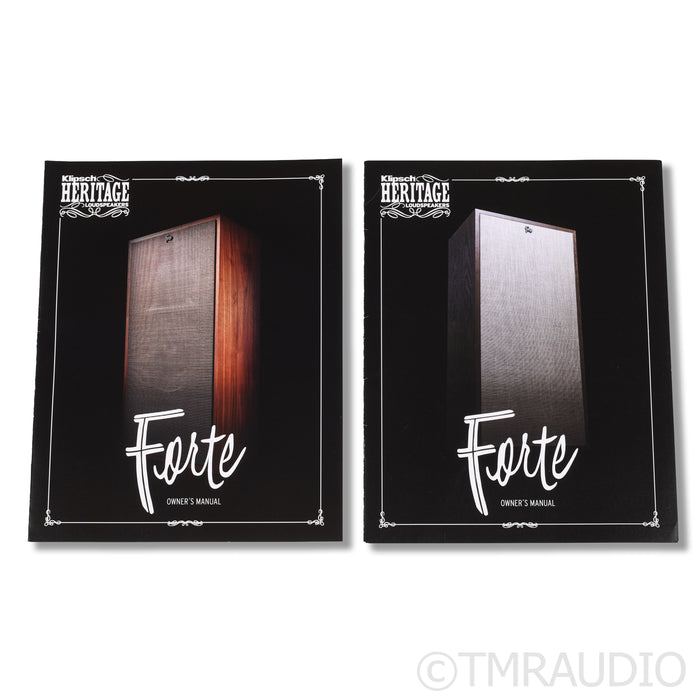 Klipsch Forte IV Floorstanding Speaker; American Walnut Pair
