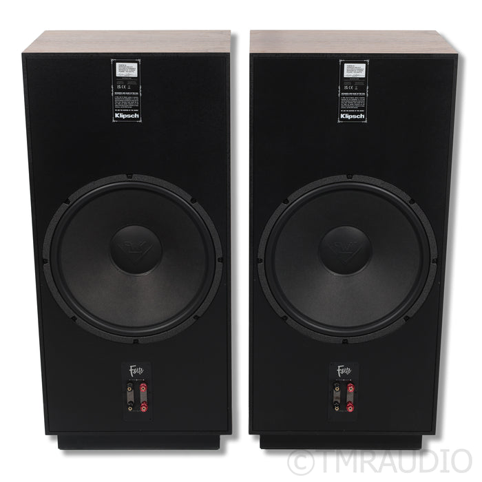 Klipsch Forte IV Floorstanding Speaker; American Walnut Pair