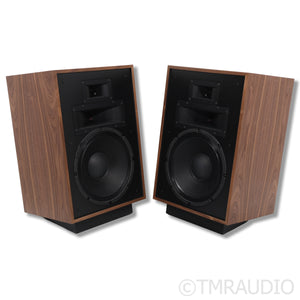Klipsch Heresy IV Floorstanding Speakers; Walnut Pair w/Lambswool Grill