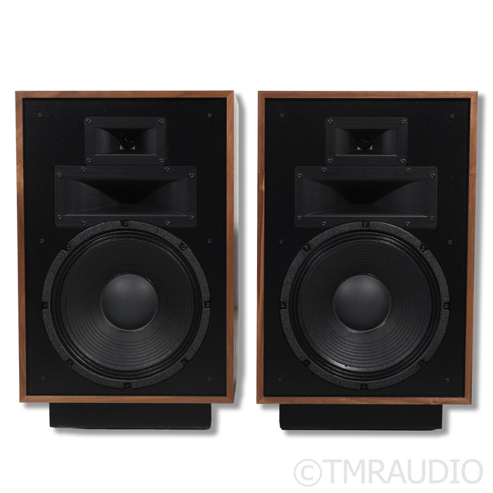 Klipsch Heresy IV Floorstanding Speakers; Walnut Pair w/Lambswool Grill