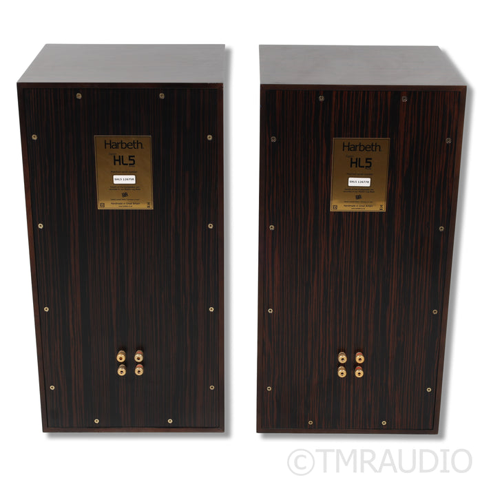 Harbeth Super HL5+ Bookshelf Speakers; Walnut