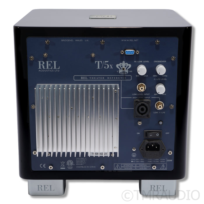 REL Acoustics REL T5/x 8" Powered Subwoofer; Piano Black