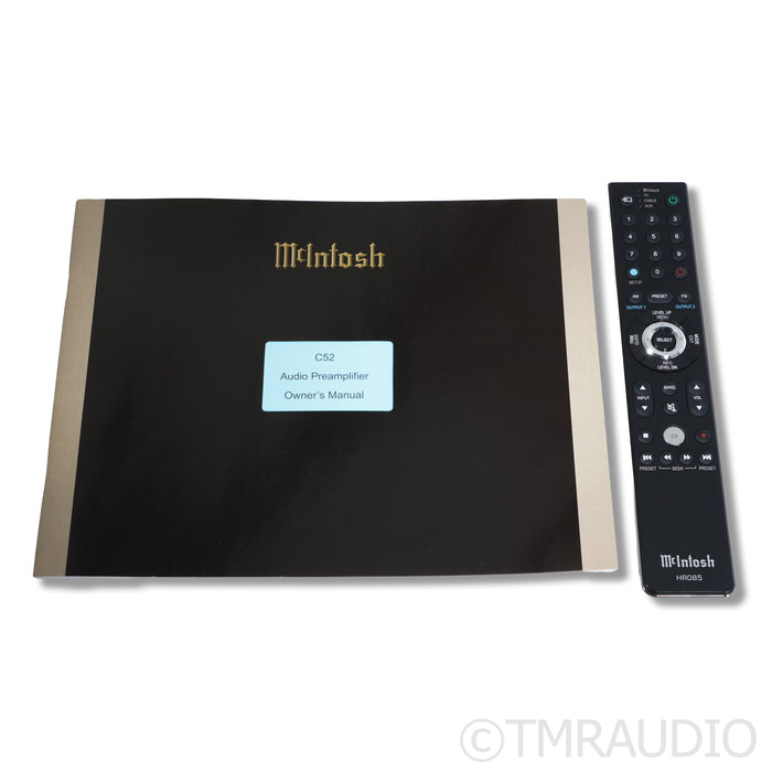 McIntosh C52 Stereo Preamplifier; MC/MM Phono