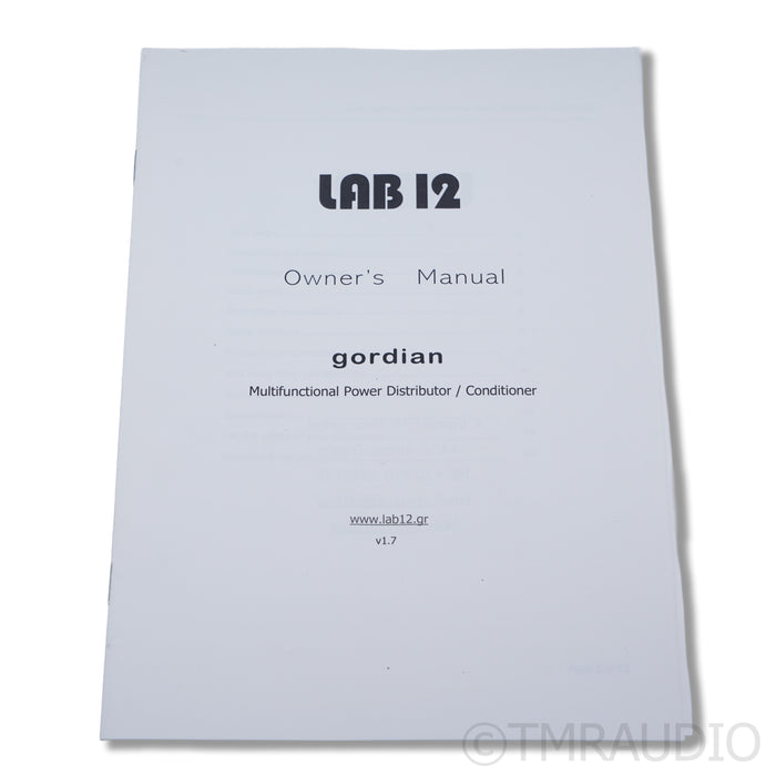 Lab12 Gordian Power Conditioner