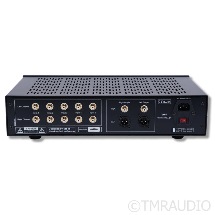 Lab12 Pre1 Stereo Tube Preamplifier; Black